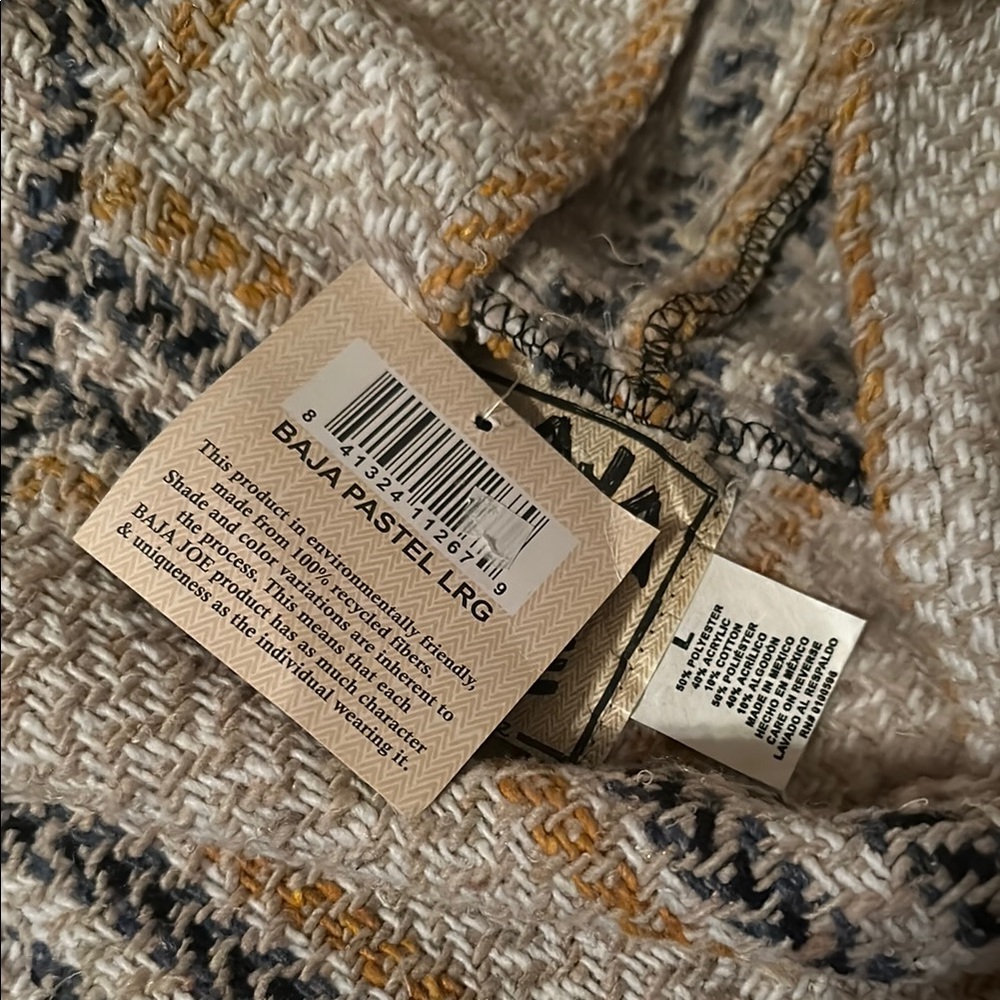 Vintage Baja Hoodie with Stripes - Picture 2 of 6